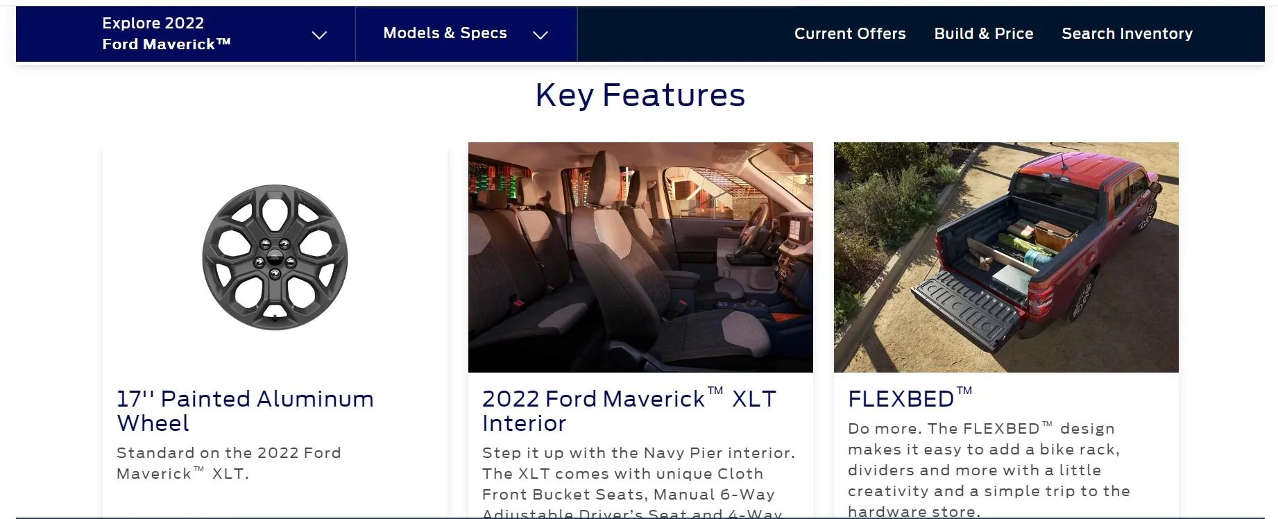 Ford Maverick 2022 Maverick Brochure [PDF] ! Ford Maverick XLT standard wheel
