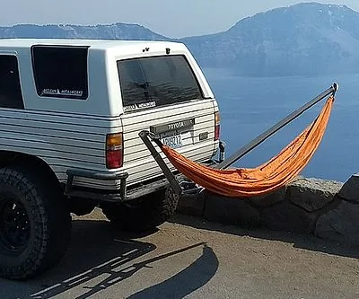 Ford Maverick $35 dollar ultimate Maverick truck bed tent. automobile-hammock-hitch-mount_400x333