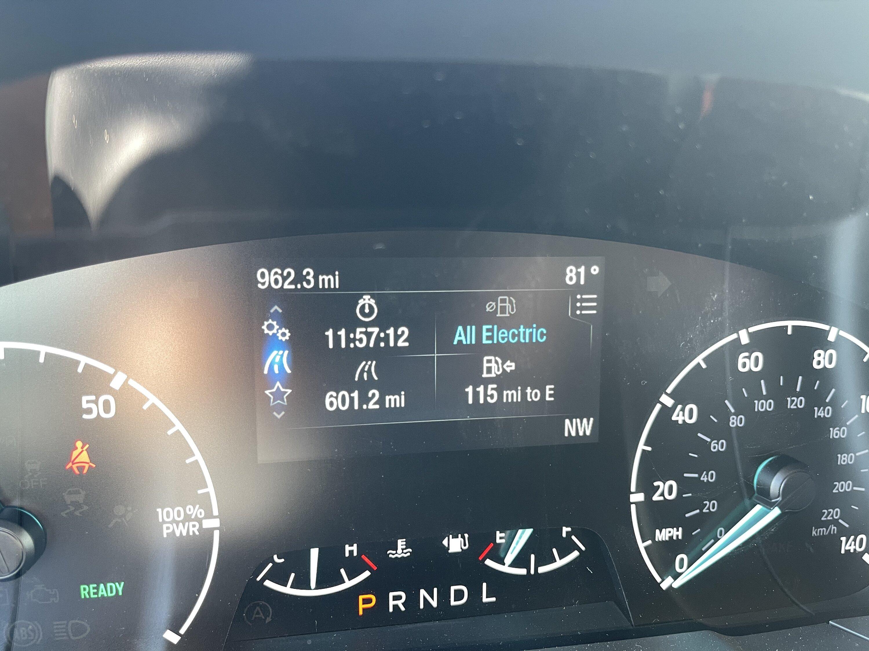 Ford Maverick My Mav Hybrid MPG experience C780BE4F-8E70-47EF-A6D7-07D96FB007D0