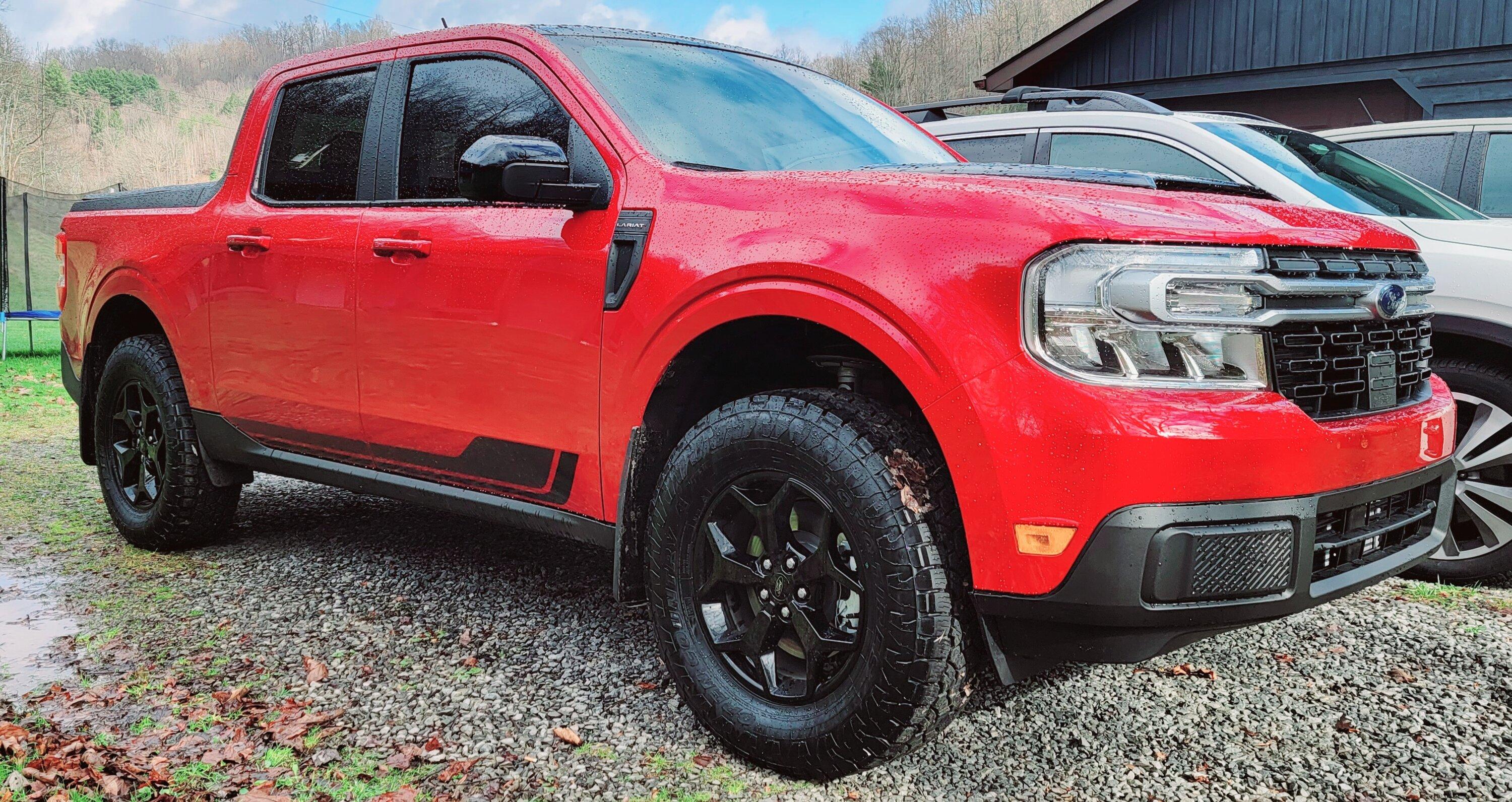 Ford Maverick 2" Lift with 255/70r17 on First Edition Maverick Lariat 20221113_103544