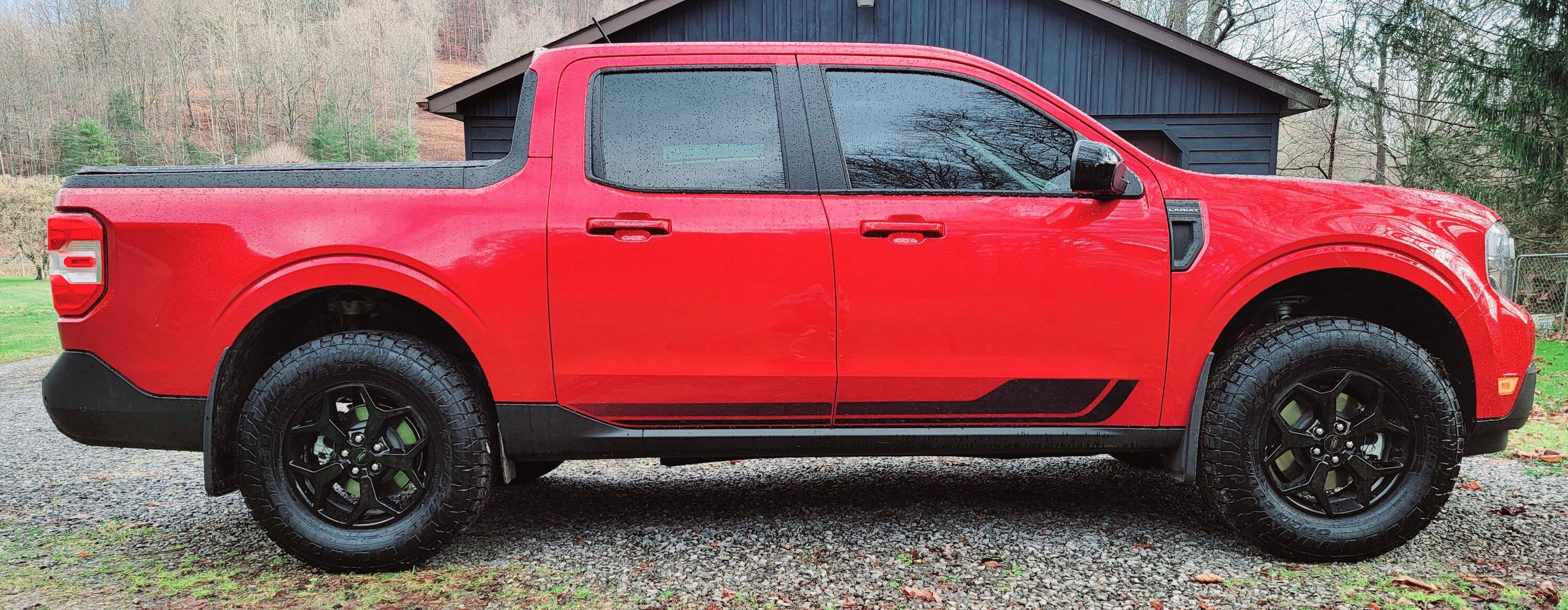 Ford Maverick 2" Lift with 255/70r17 on First Edition Maverick Lariat 20221113_103606