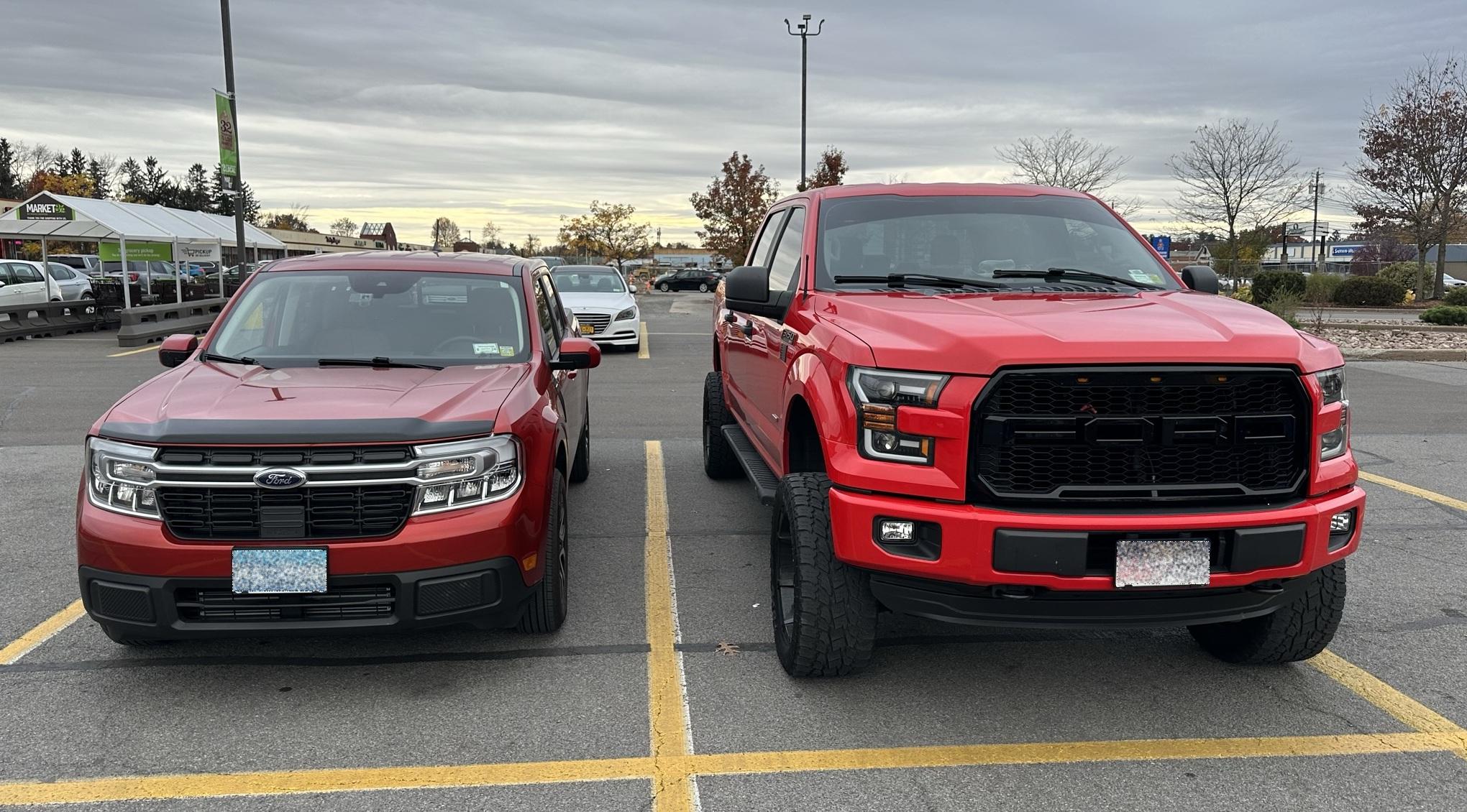 Ford Maverick HOT PEPPER RED Maverick Photos Thread mav-bro-truck