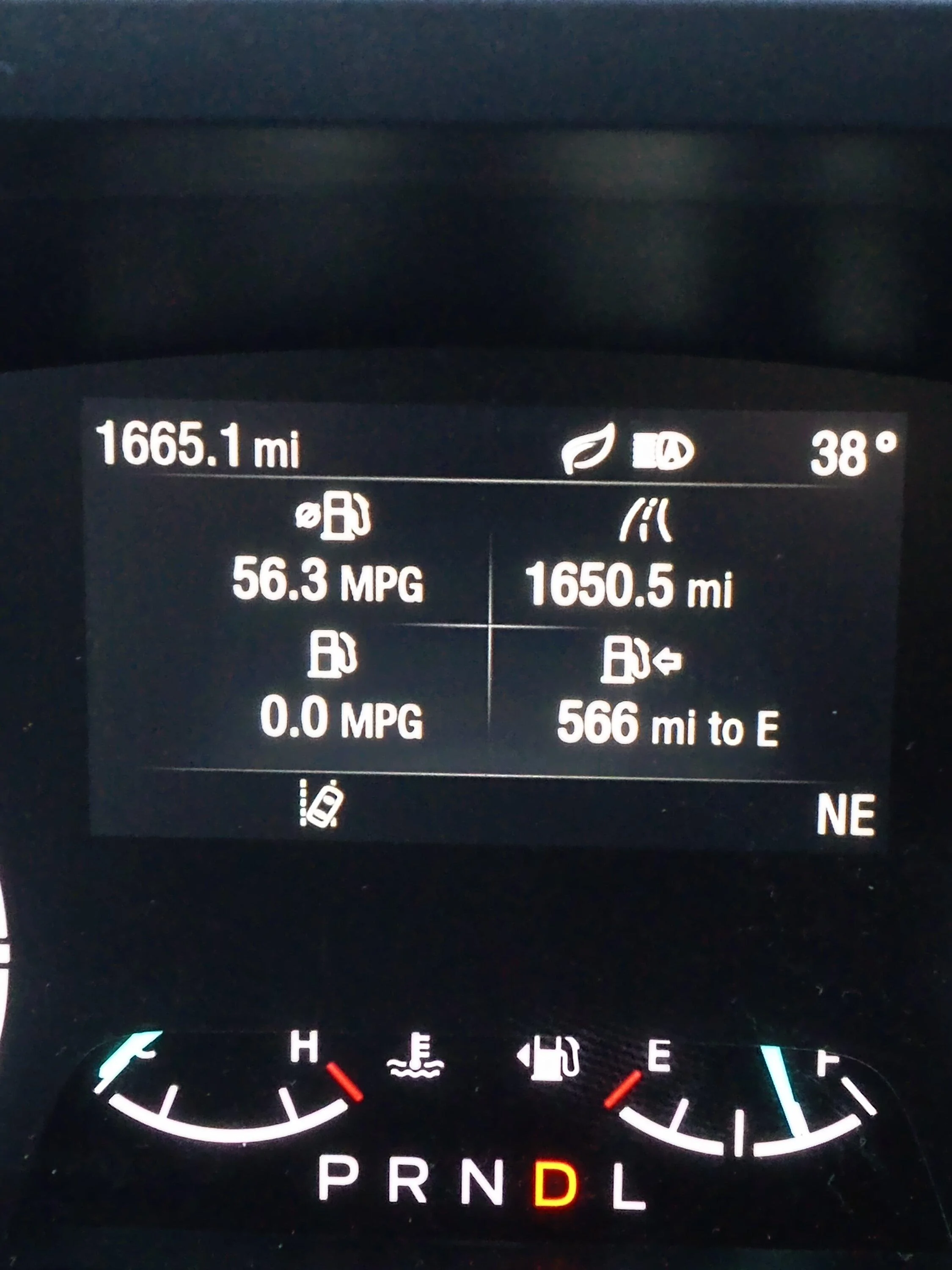Ford Maverick 500 mile tank and real gas mileage IMG_20221113_073126046