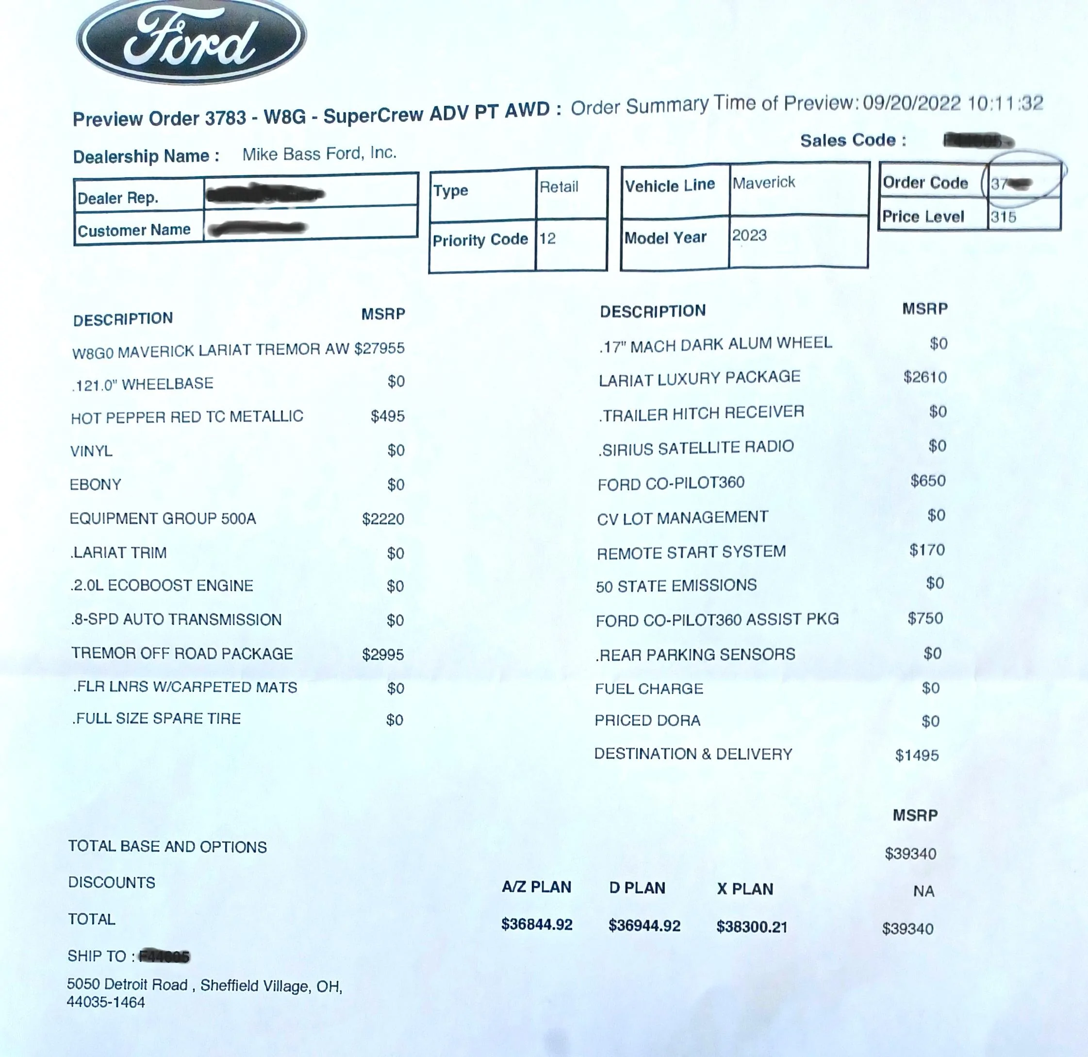 Ford Maverick Others that never got an Order Confirmation email from Ford? cov