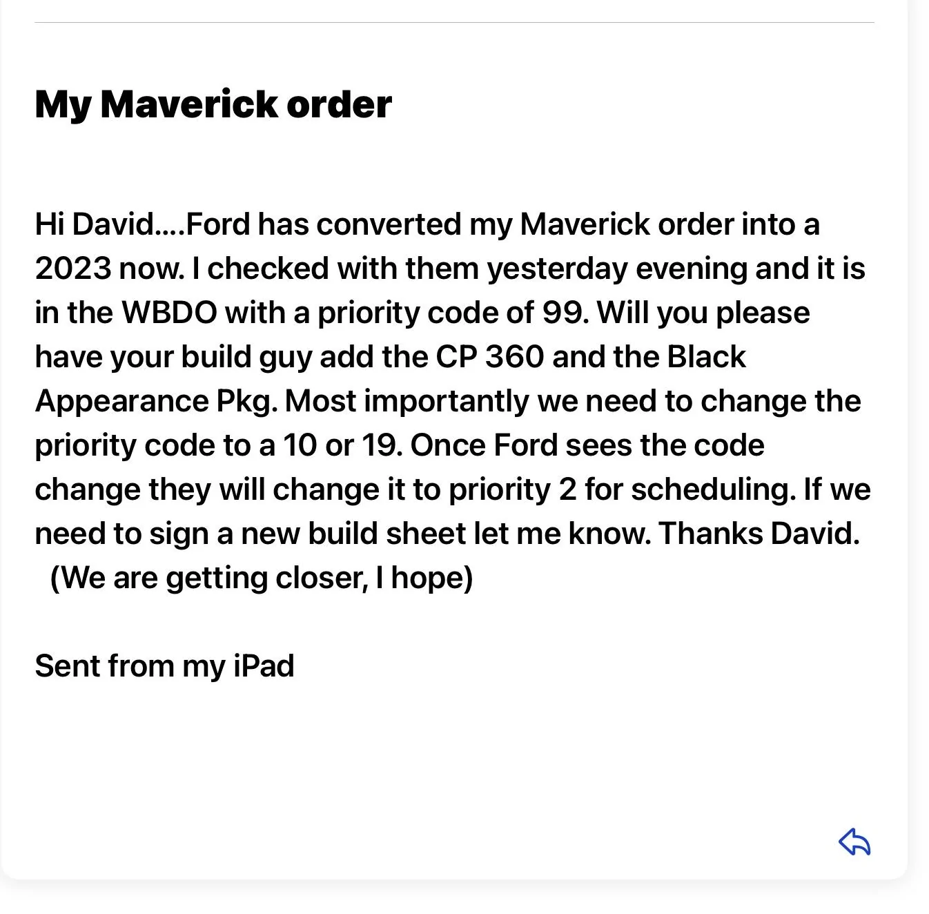 Ford Maverick 2022MY Canceled Orders Transition is Happening Today FC379876-E8B8-40FF-BBED-97A5403A6B84