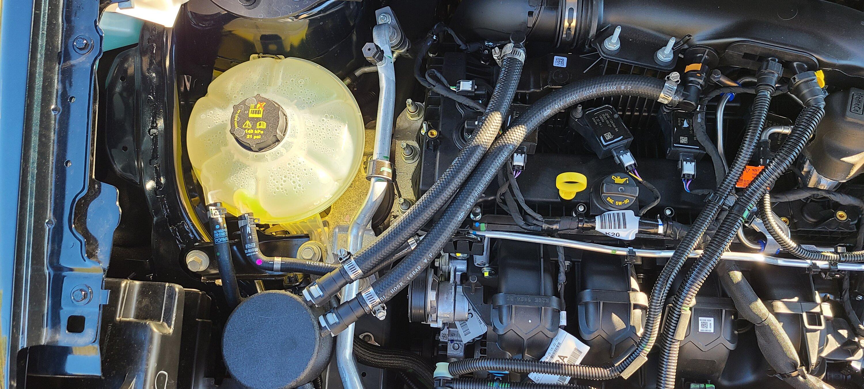 Ford Maverick Buschur's 2.0EB catch can installed 20221112_145542