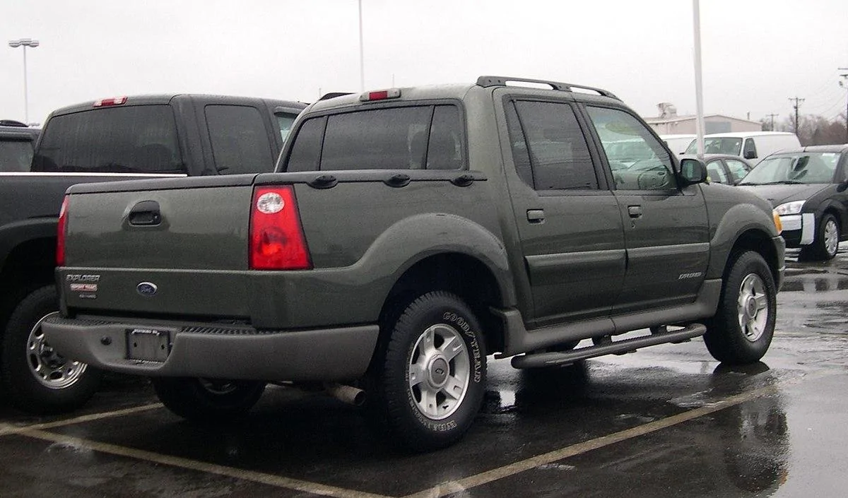 Ford Maverick Saw a Maverick not marked (no stamping on tailgate) 1200px-2002_Ford_Explorer_Sport_Trac_rear