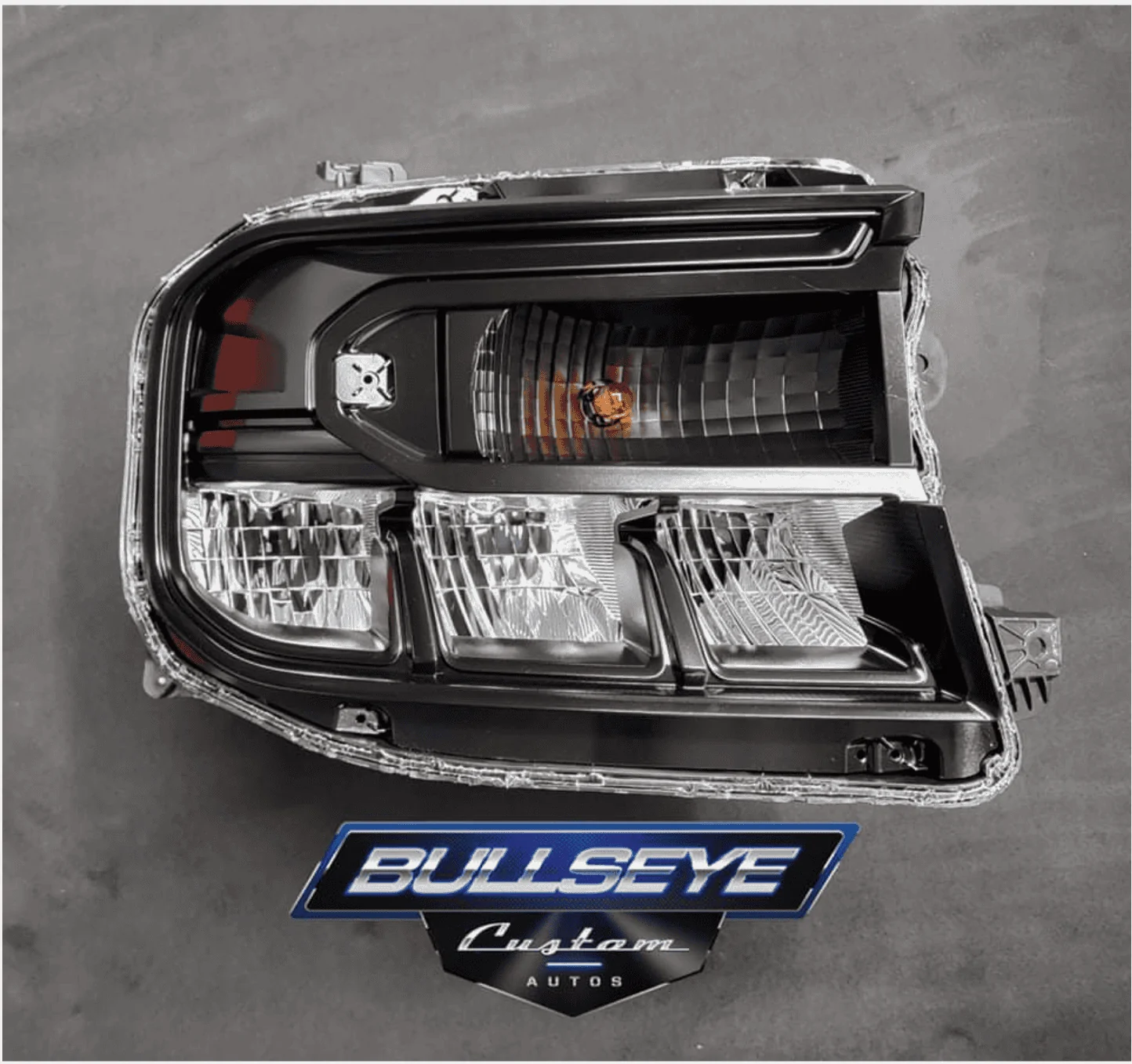 blacked out maverick headlight xlt.webp