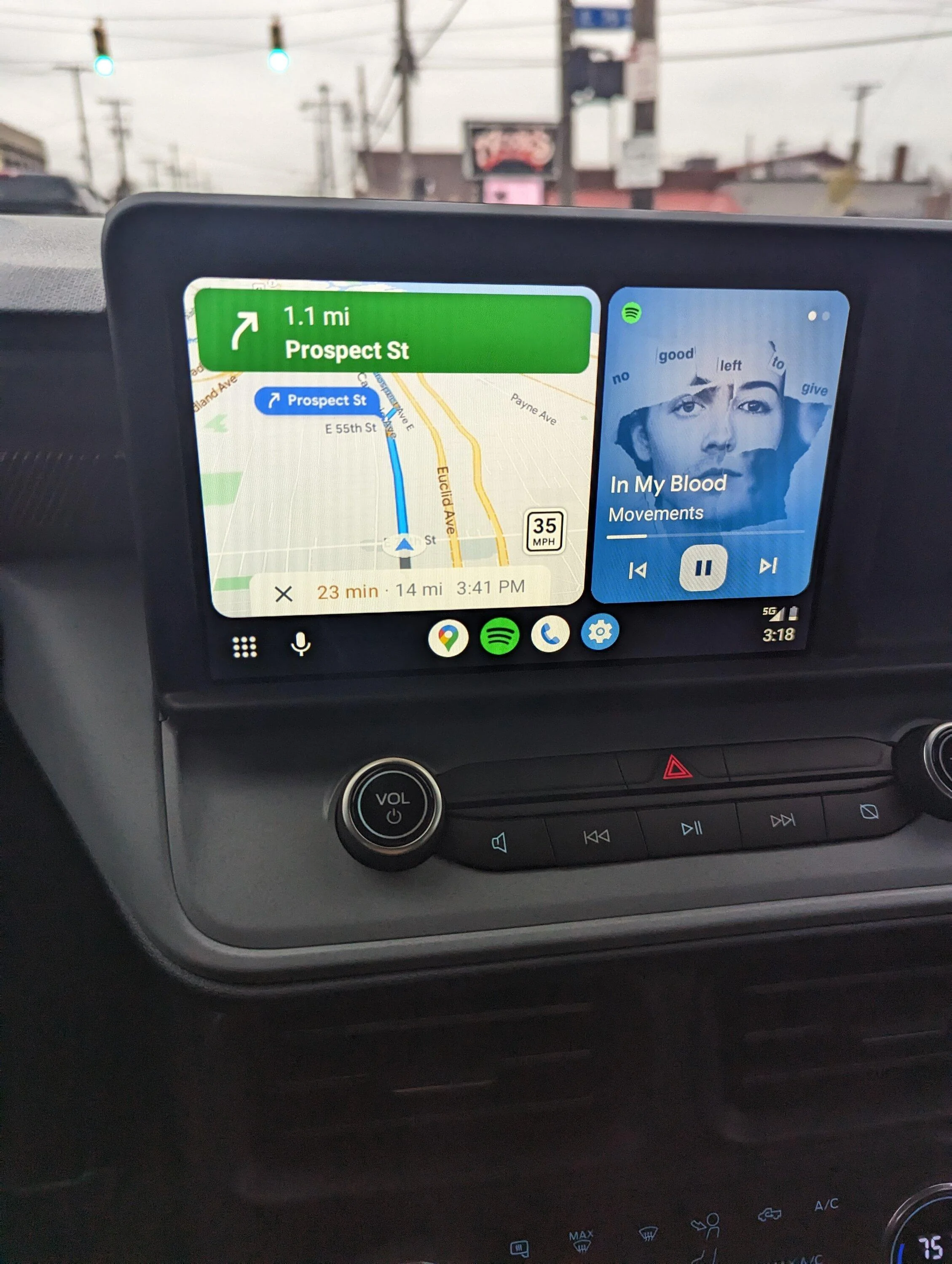 Ford Maverick Android Auto with Coolwalk Beta on the Maverick - first look & impressions PXL_20221116_201844693