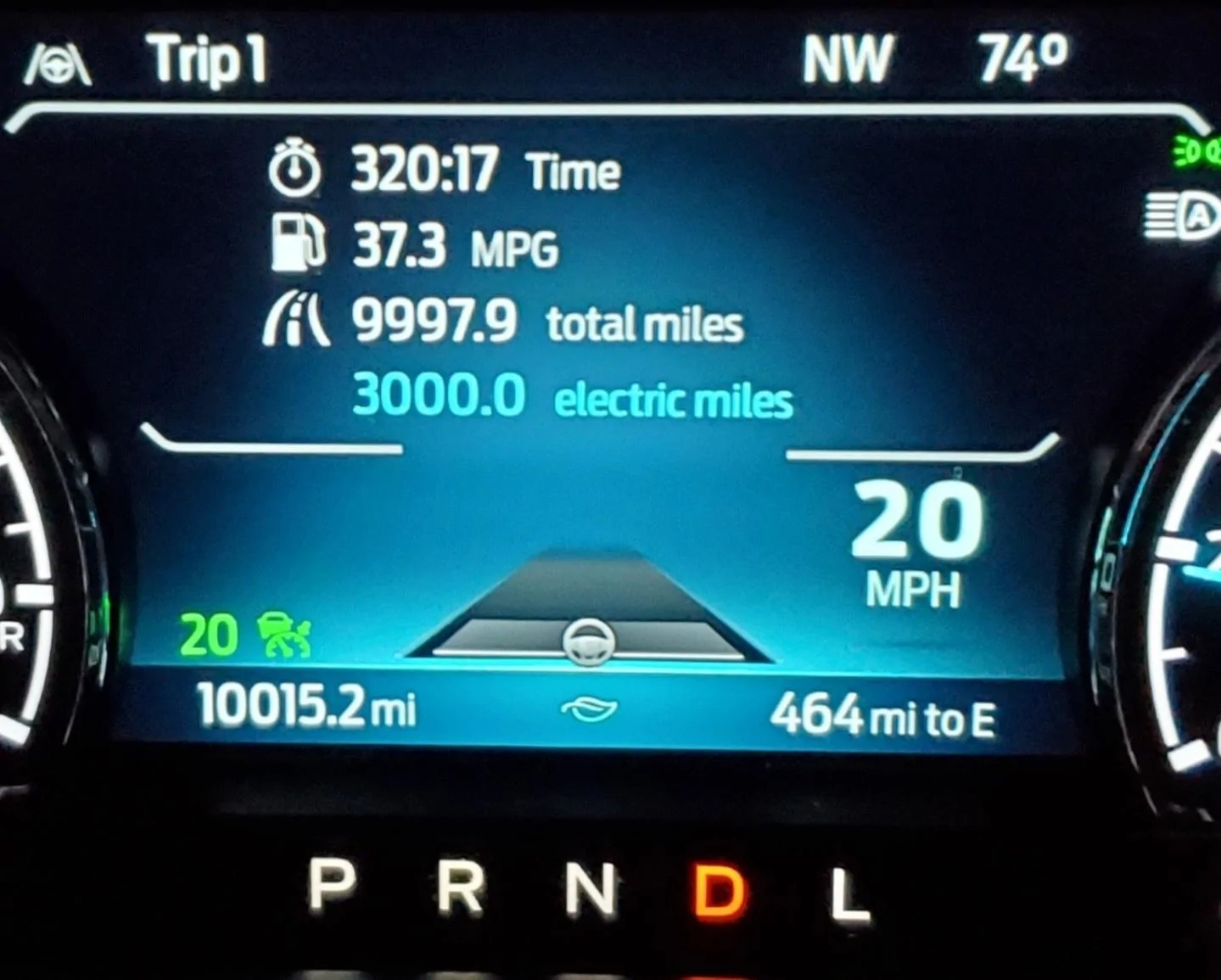 Ford Maverick Tracking total lifetime electric miles and gas miles Screenshot_20221116_174754