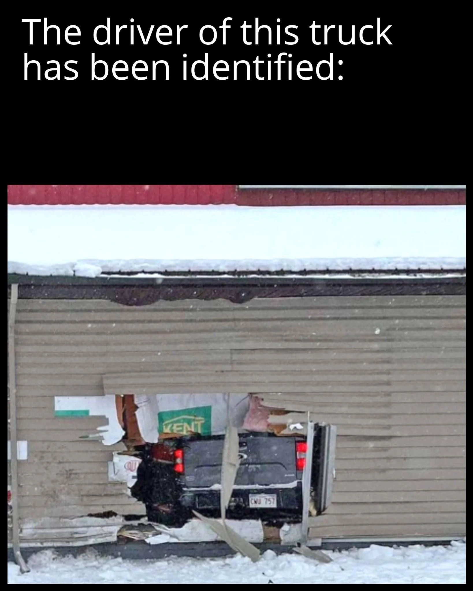 Ford Maverick Maverick crashes through building ZomboMeme 18112022202754