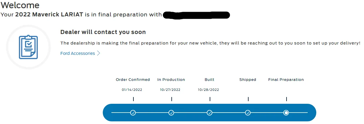Ford Maverick ECOBOOST ONLY: Tracking Remaining MY22 Builds 1668856929697