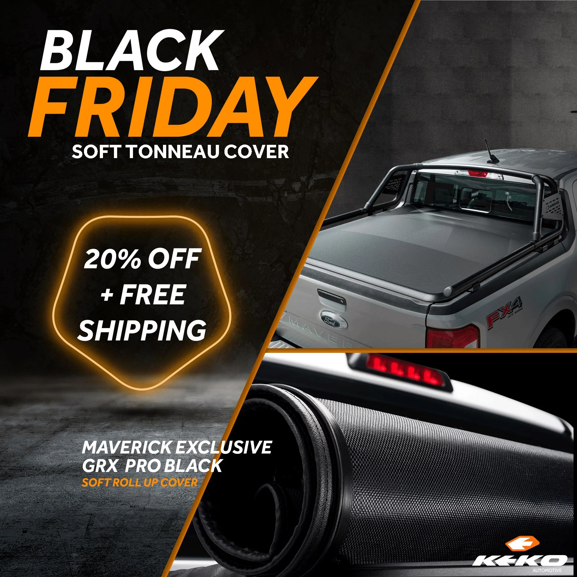 Ford Maverick Keko's Black Friday Sale is ON! Soft-Tonneau-Cover