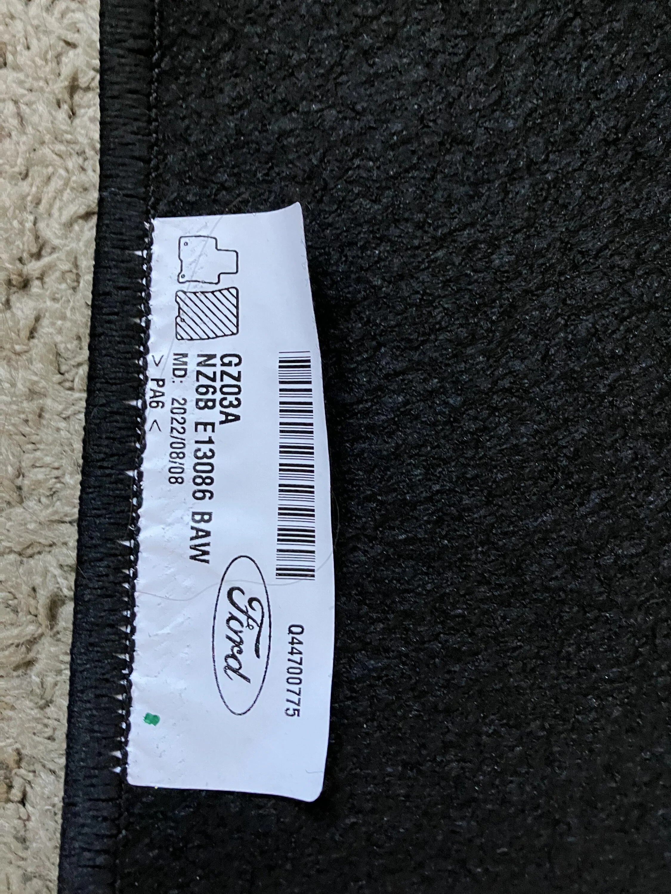 Ford Maverick Free in San Diego - OEM Carpet Floor Mats IMG_7738