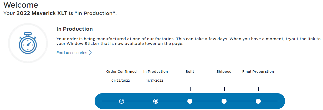 Ford Maverick ECOBOOST ONLY: Tracking Remaining MY22 Builds 1669040206197