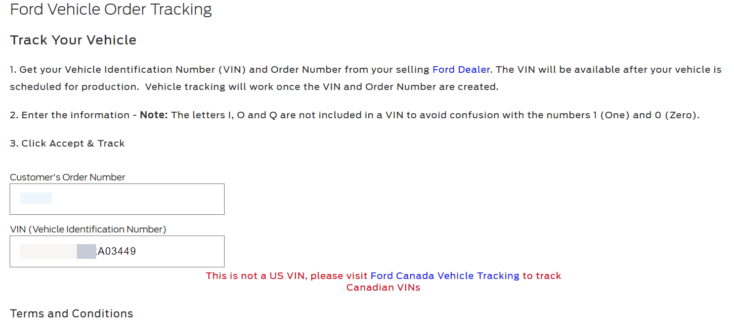 Ford Maverick Ford Canada Order Tracking Site? 1669141251309