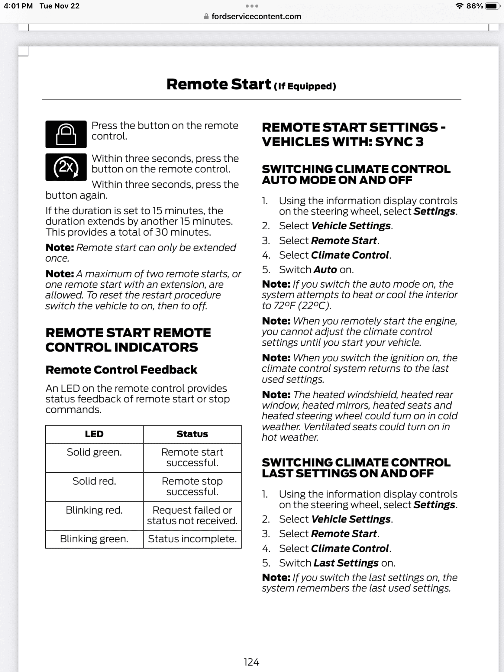 Ford Maverick Program settings for when remote starting? FBE410A0-0978-4235-919D-8A9B5B688199