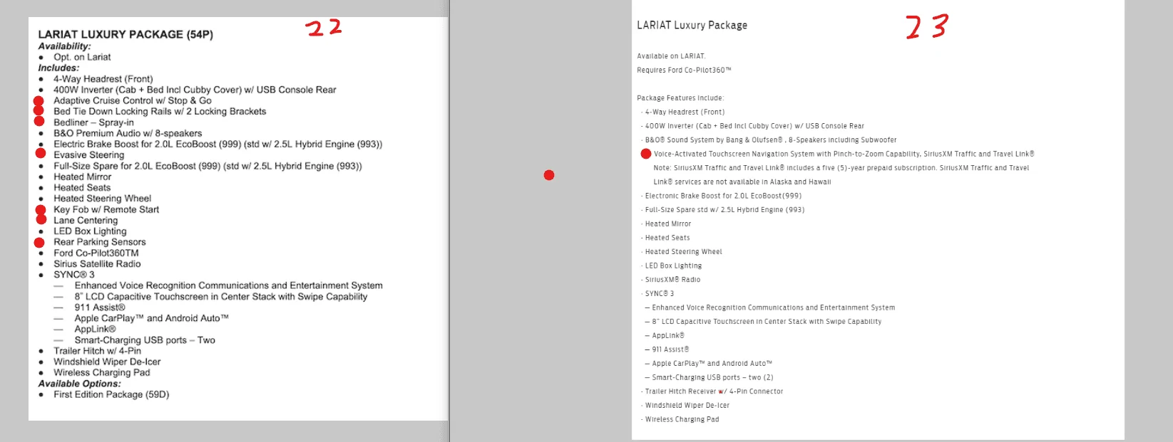 Ford Maverick 2022 Lariat Lux package roll over to MY23 - Cost difference 1669219628184