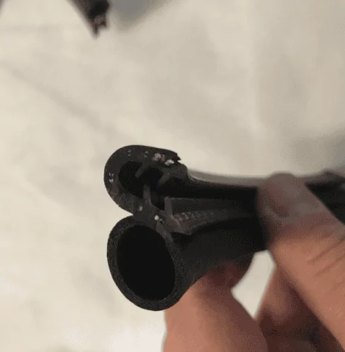 Ford Maverick Door rubber strip replaced 1669358592726