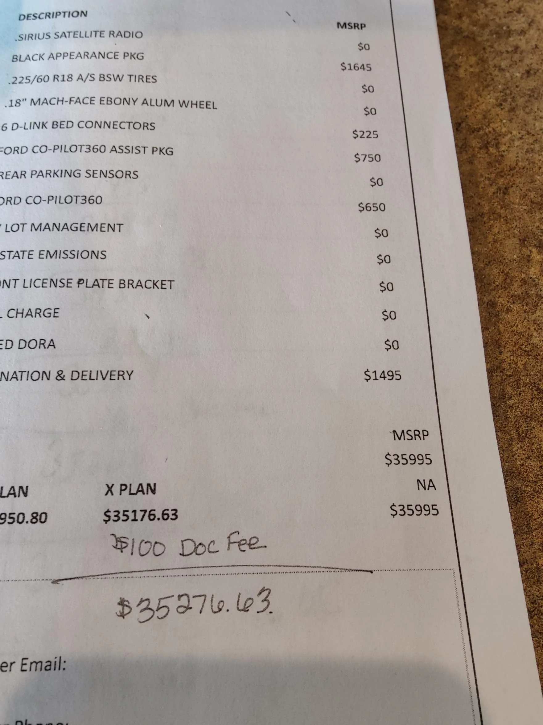 Ford Maverick Ford X plan - costs/fees? 2023 order