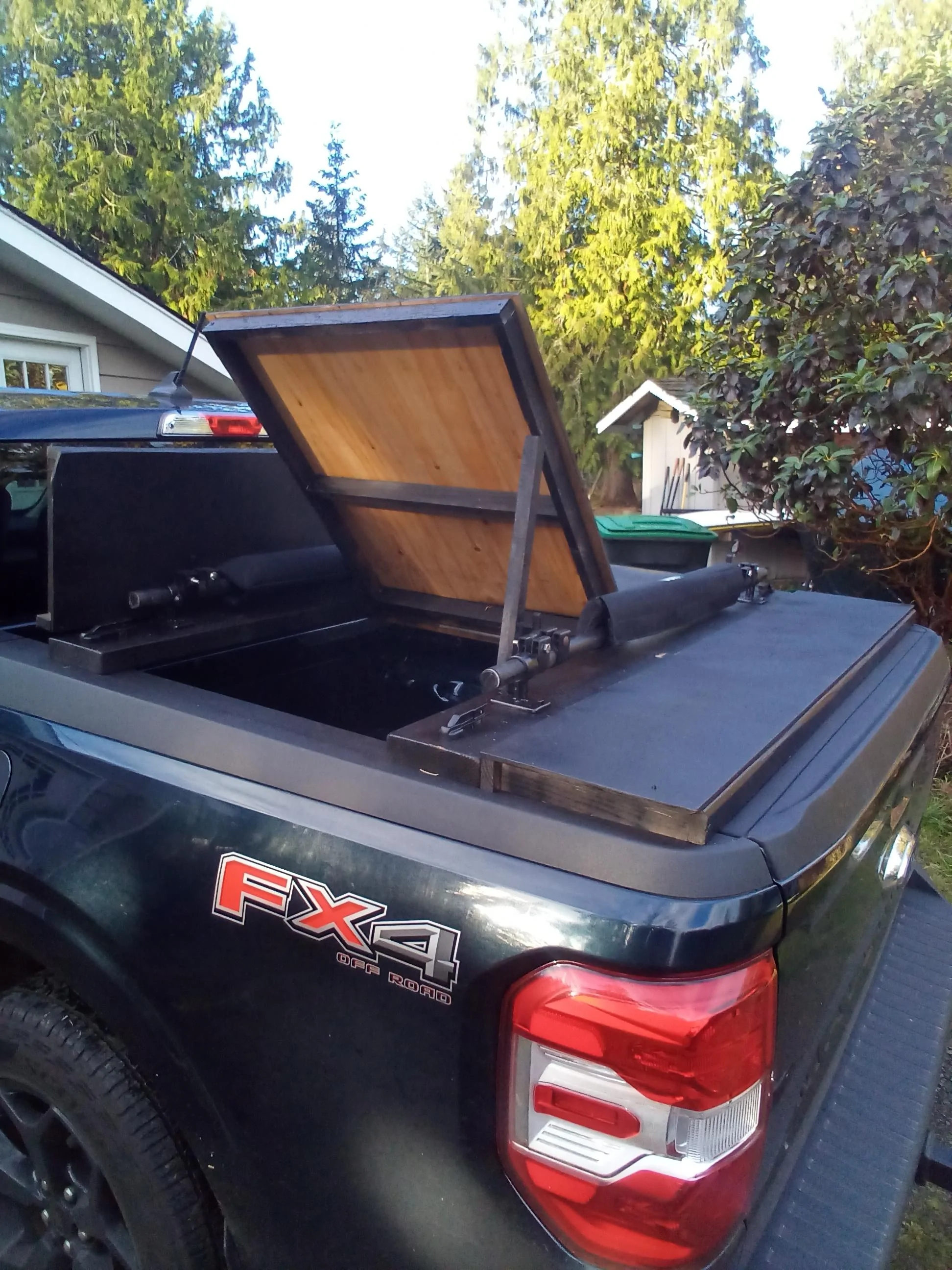 Ford Maverick DIY Rack  Version 2.0 -- this time with integrated bed cover Middle Hatch