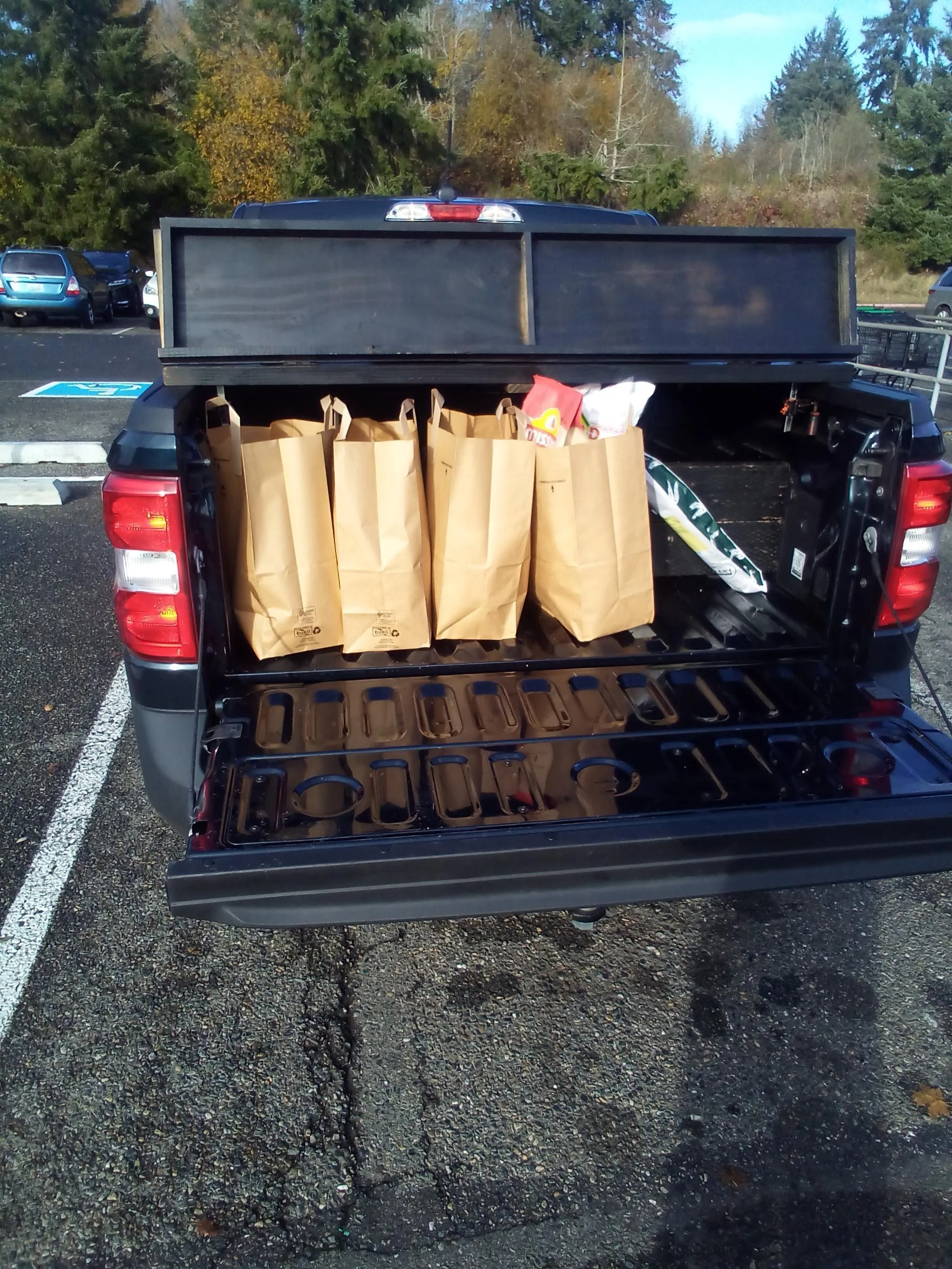 Ford Maverick DIY Rack  Version 2.0 -- this time with integrated bed cover In the wild