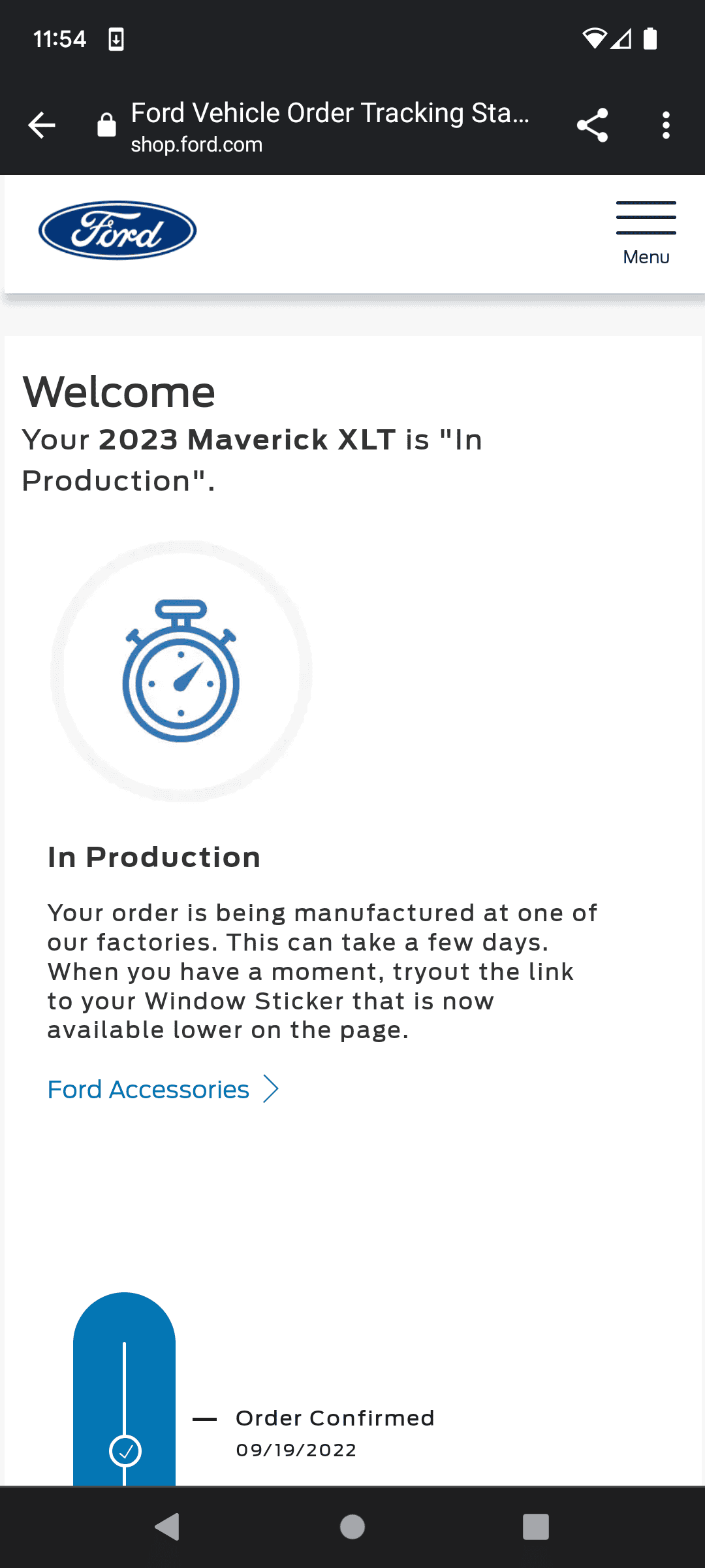 Ford Maverick 📊 Maverick Order Tracking List & Stats [Enter Yours!] Screenshot_20221127-235400