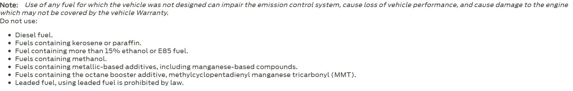Ford Maverick 88 Octane Gas in Maverick Hybrid? Screenshot 2022-12-01 082024