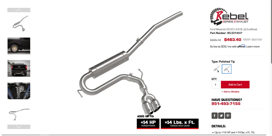 Ford Maverick Exhaust Upgrade -- Short vs. Long Term Plans 1669905633425