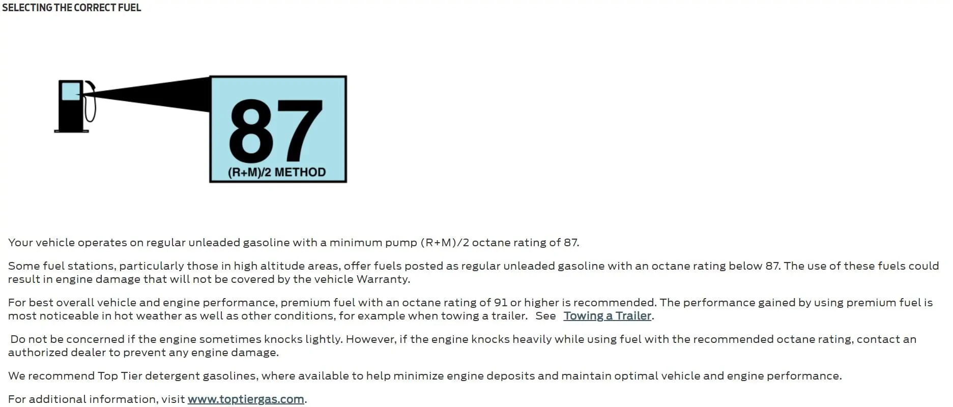 Ford Maverick 88 Octane Gas in Maverick Hybrid? Screenshot 2022-12-01 093000