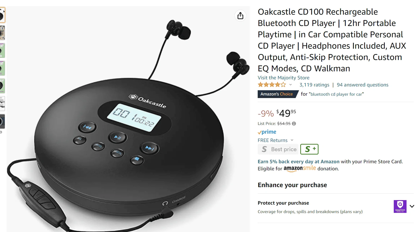 Ford Maverick Please recommend a portable CD player for the Maverick 1669911357238