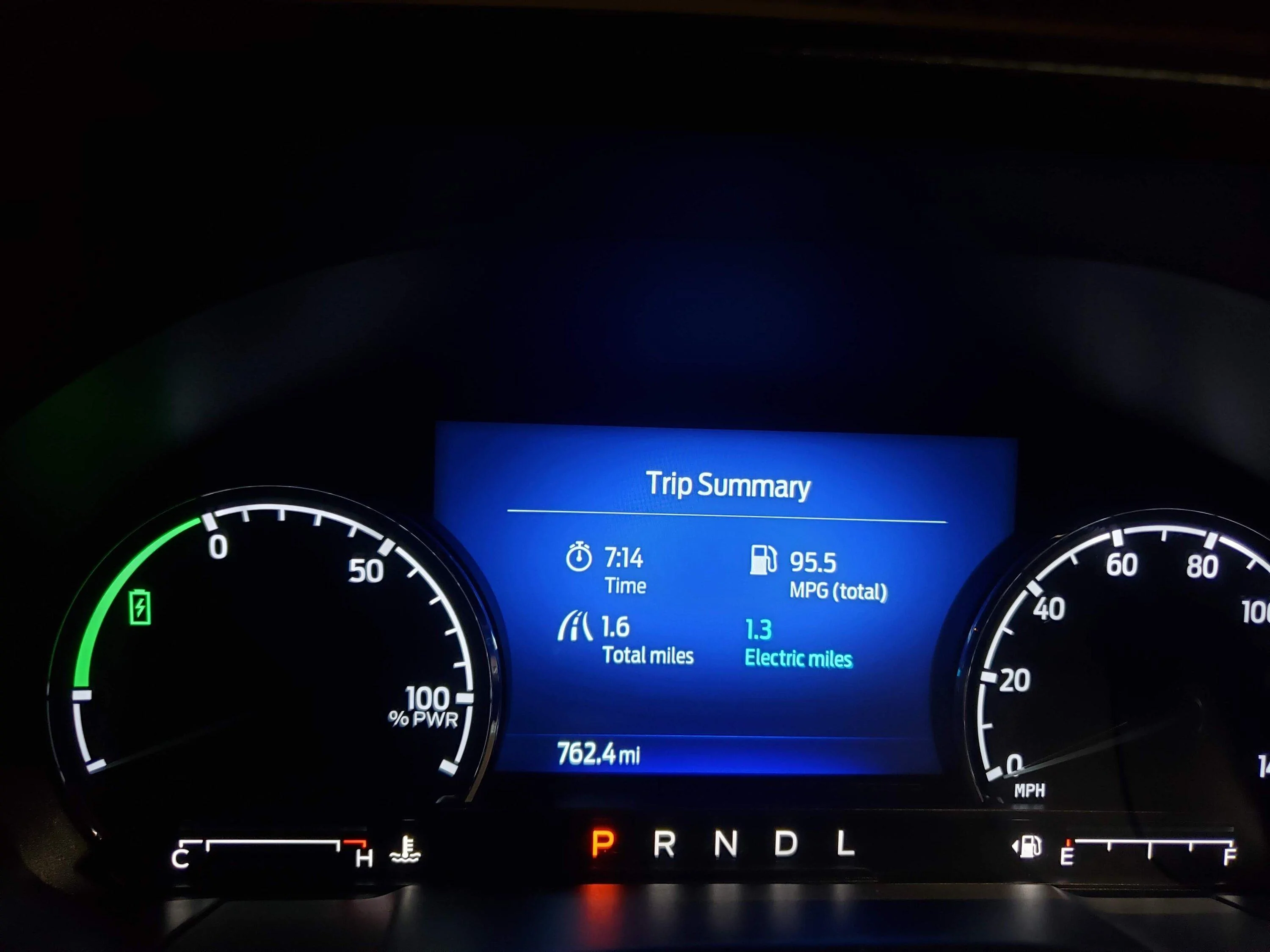 Ford Maverick New personal best mileage 74.4 mpg 20221115_195027
