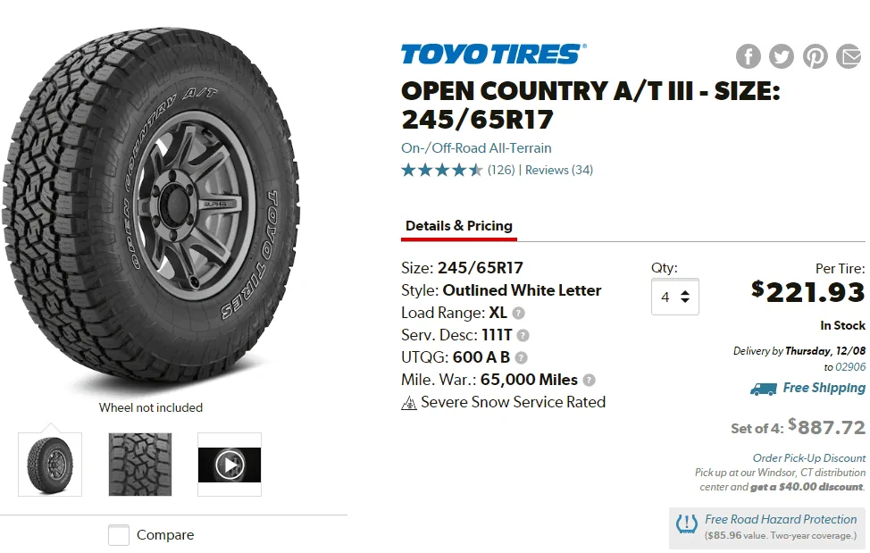 Ford Maverick Is there any aggressive looking winter tire out there? 1670037658167