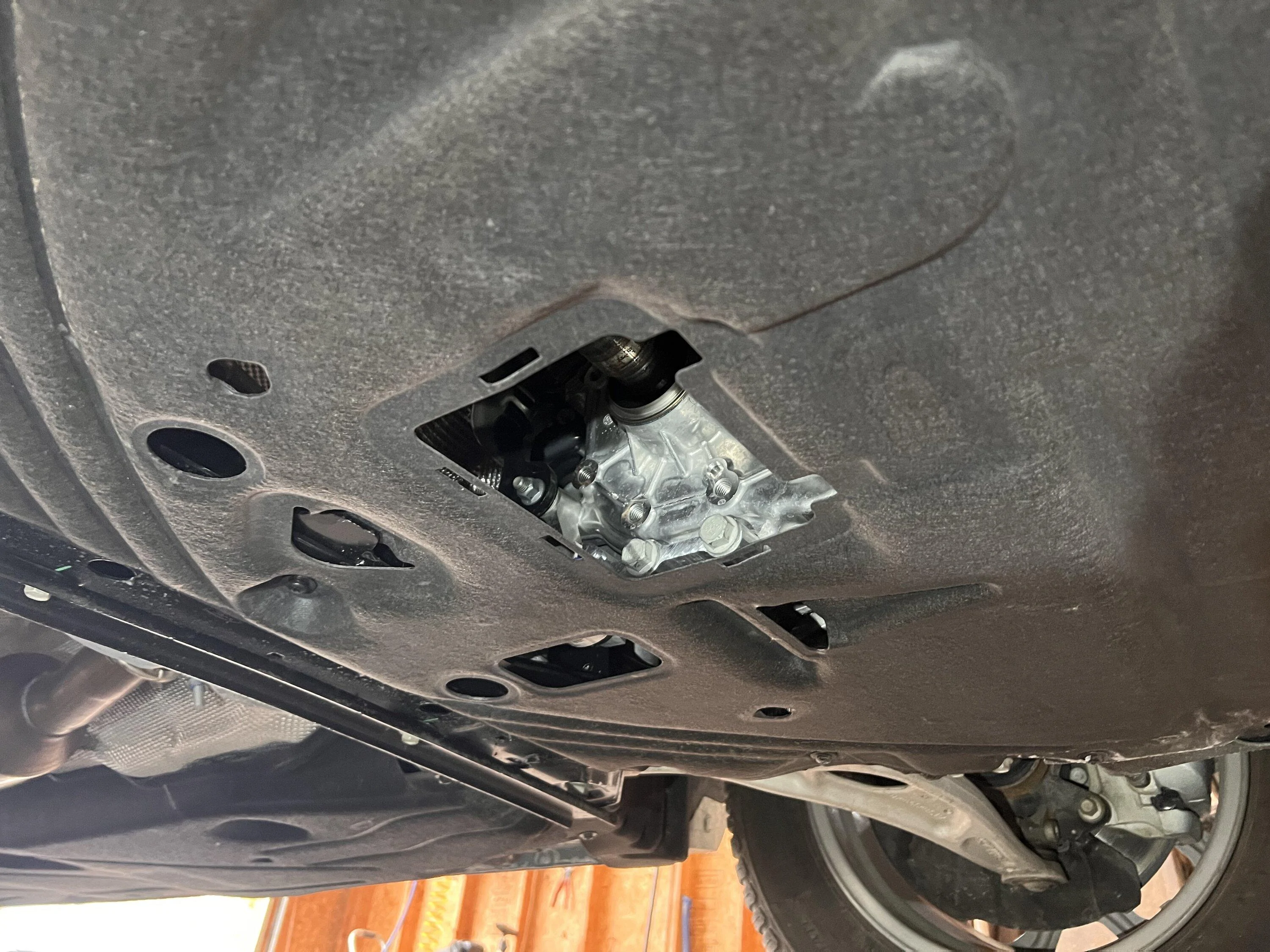 Ford Maverick First hybrid oil change, does this shield look right?? IMG-5712