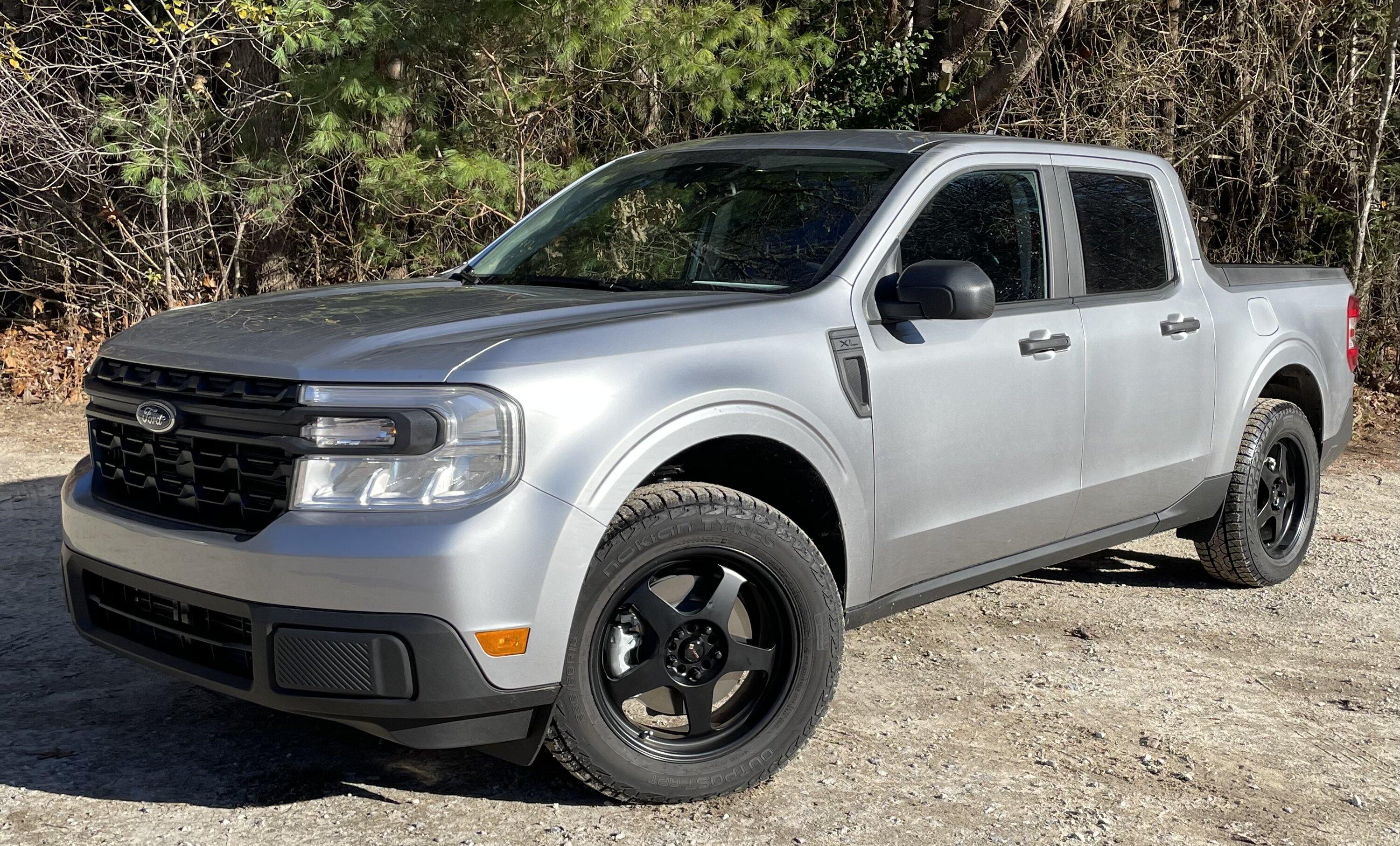 Ford Maverick 18x8 VORS SP1 Wheels + 235/60/18 Nokian Outpost ATP Tires Installed on Hybrid Maverick 86D2E7D2-CC62-45C7-860C-CF9F1E90BFEB