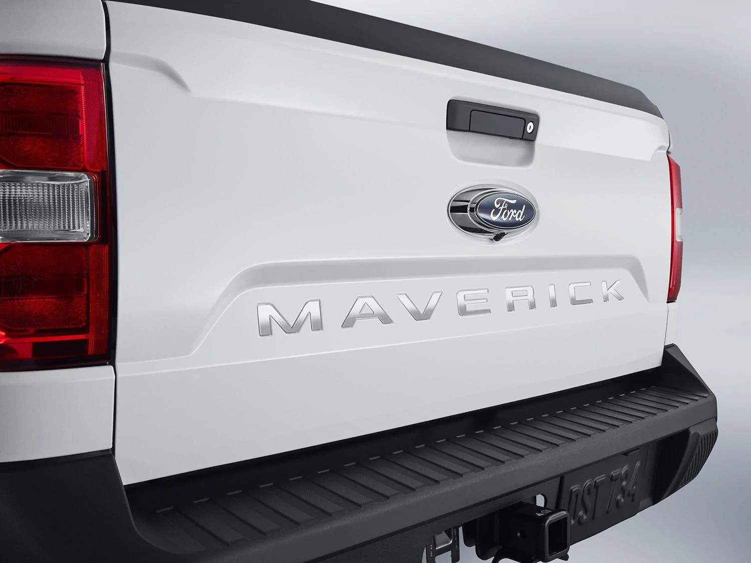 Ford Maverick Maverick Tailgate Lettering in Polished Stainless Steel Are Actual Metal - Real Life Installed Look ck-tailgate-lettering-polished-stainless-steel-jpg