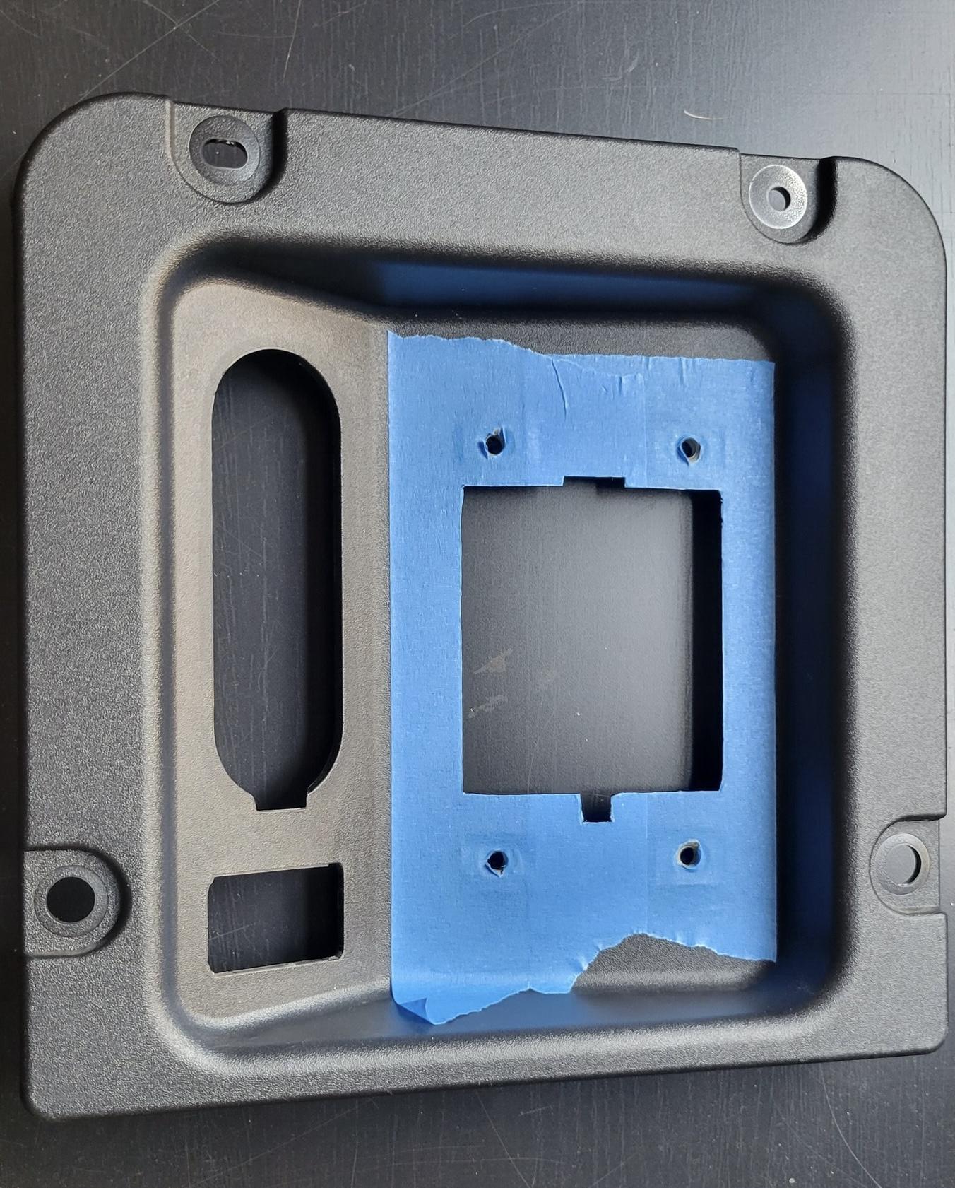 Ford Maverick Driver's side bed cubby with AC outlet on the inside 0E318EE4-EB93-41E4-B24E-00FFF91E0020