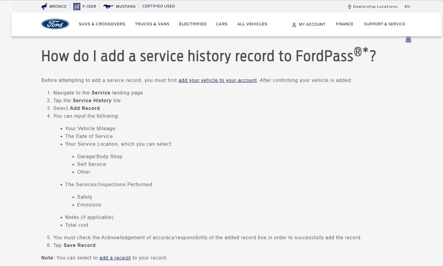 Ford Maverick DIY service…. Add service fordpass