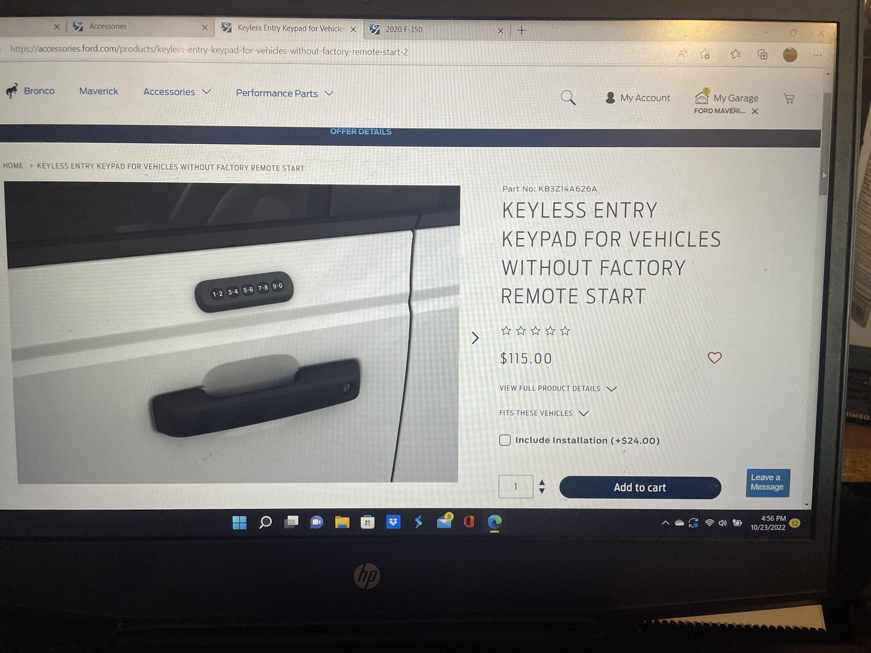 Ford Maverick Has anyone here installed the wireless stick-on keypad on an XL? 2D22F275-4159-44CB-B7DA-AA7878735FDD