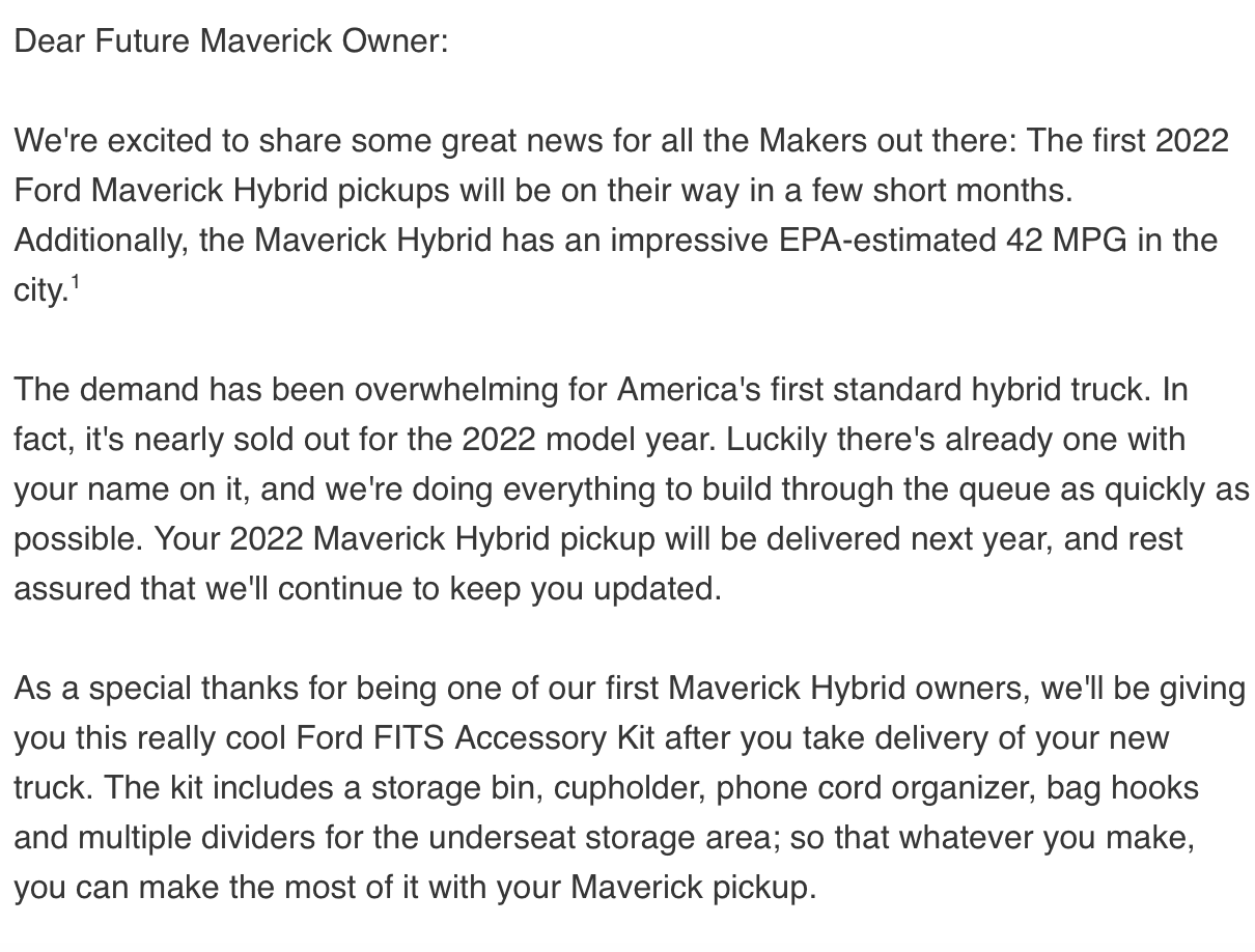 Ford Maverick Tired of People Bashing Ford over Delays Screen Shot 2022-12-14 at 12.58.11 PM