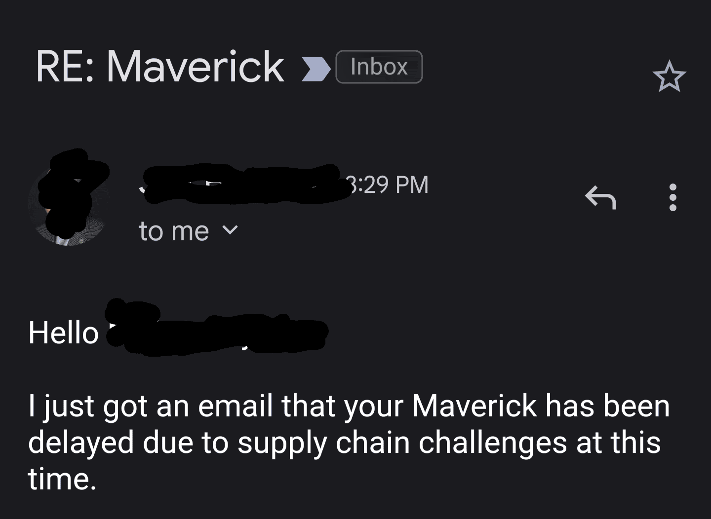 Ford Maverick 📬 12/15/22 Scheduling Email Received Group [EMAILS NOT YET ARRIVING] Screenshot_20221215-161404~2