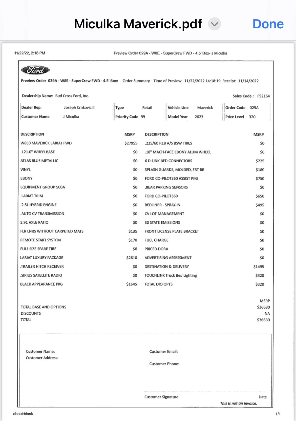 Ford Maverick 📝 (12/14/22) – 2023 MAVERICK AVAILABILITY MEMO Allows Order Switch From Hybrid to EcoBoost! + New Discount Package + Current Constraints Info 3DBB5CD2-A40E-4BDC-92D4-9E507292F378
