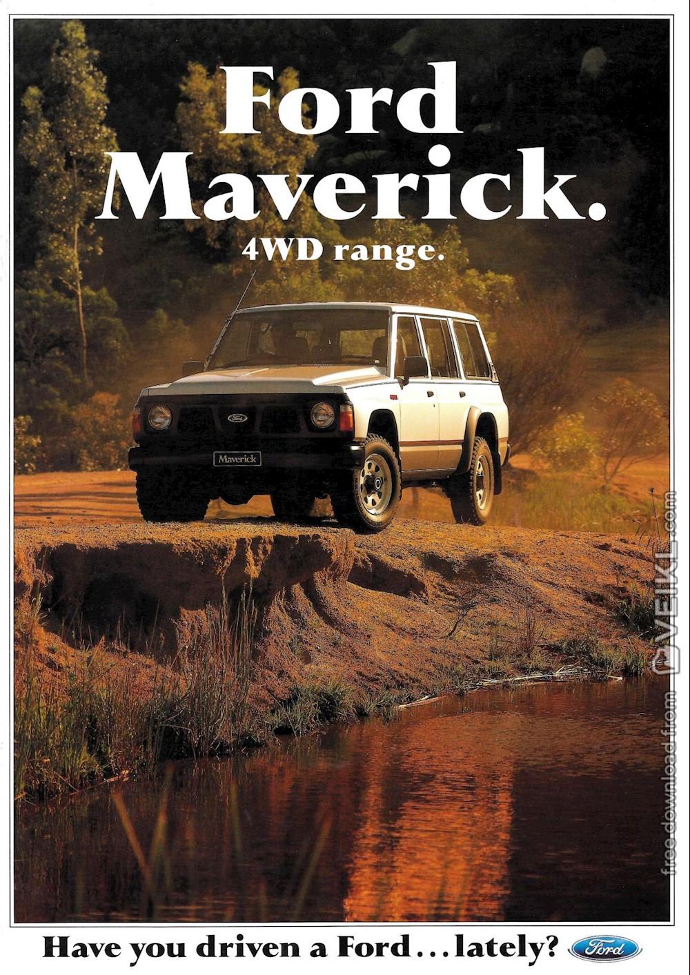 Ford Maverick 1990 Ford Maverick Regular Cab Pickup Ford Maverick (Europa) 4WD Range Flyer AUS 1990 EN-2