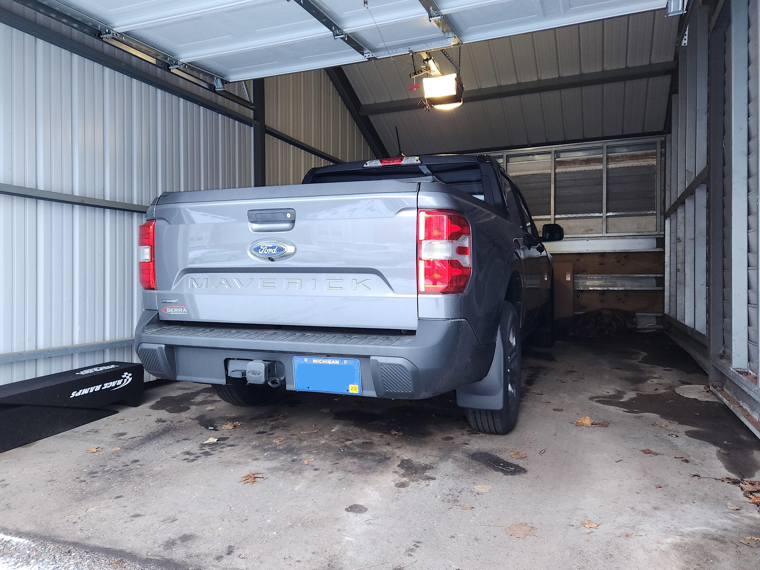 Ford Maverick Weathertech Mudflaps Installed 20221217_161559