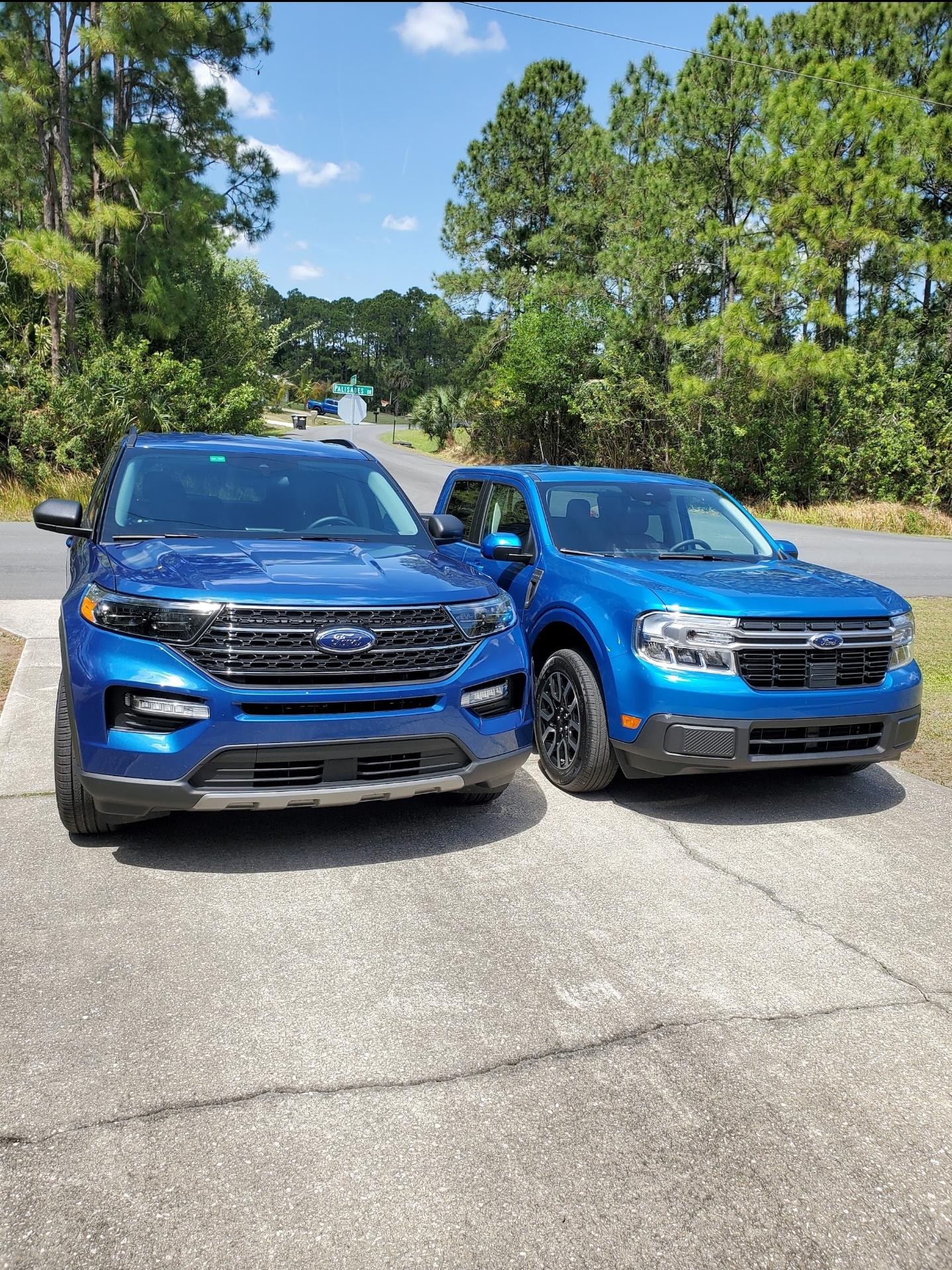 Ford Maverick Atlas blue Live Photos. 2023 Screenshot_20220919_194322