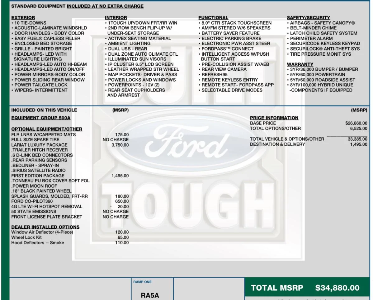 Ford Maverick Hybrid - 2022 Ford Maverick FIRST EDITION Lariat EACEDAF4-F455-4FAE-BB29-57B6277210B5