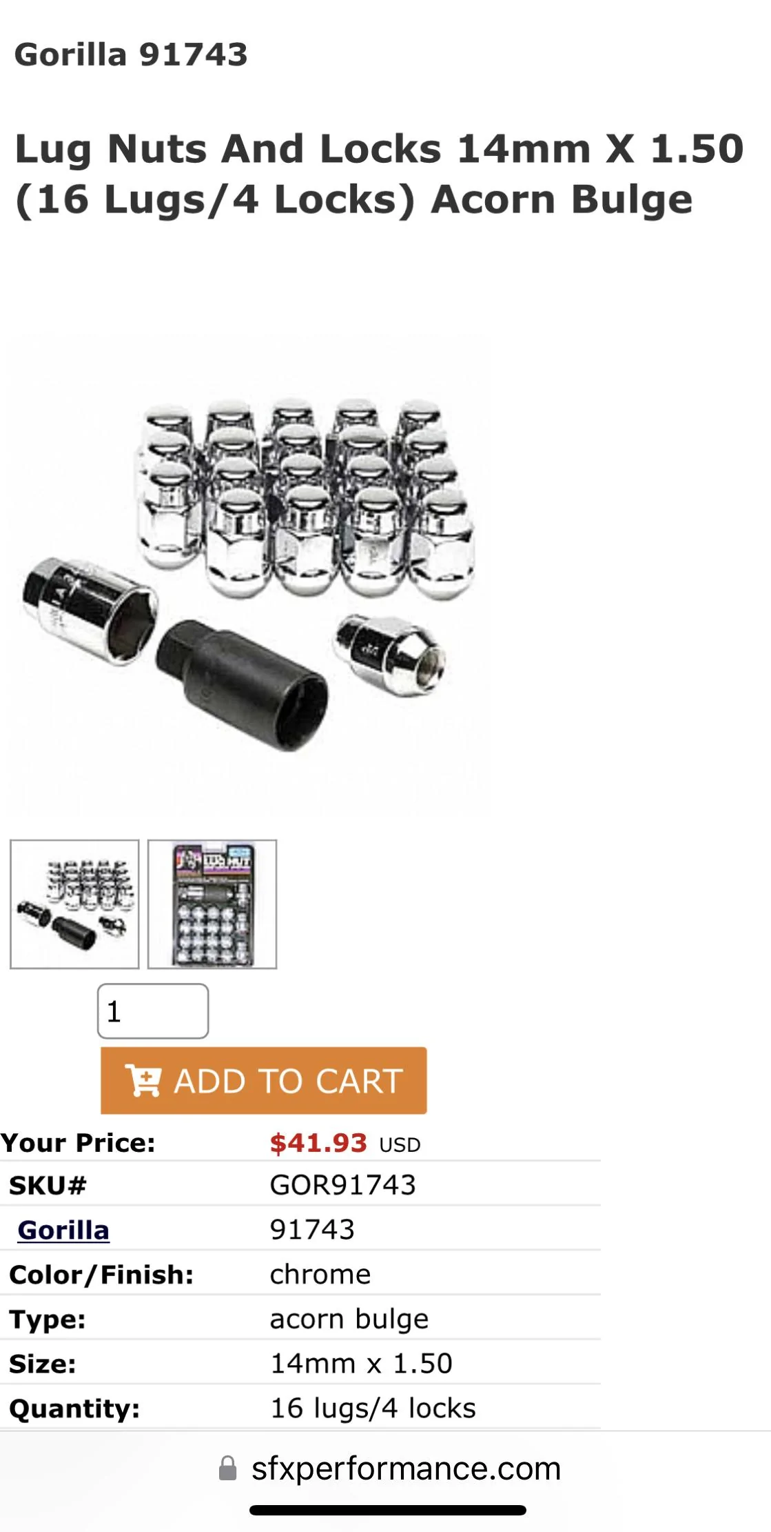 Ford Maverick New Gorilla Maverick Lugs do not work 8D0B4BFF-9655-4F83-92EB-66DD3BEEAAC4