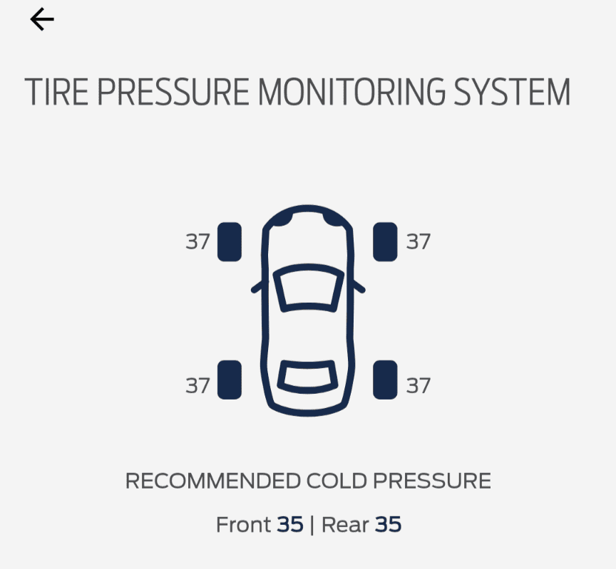 Ford Maverick Tire pressure too high? Screenshot_20221220-194043