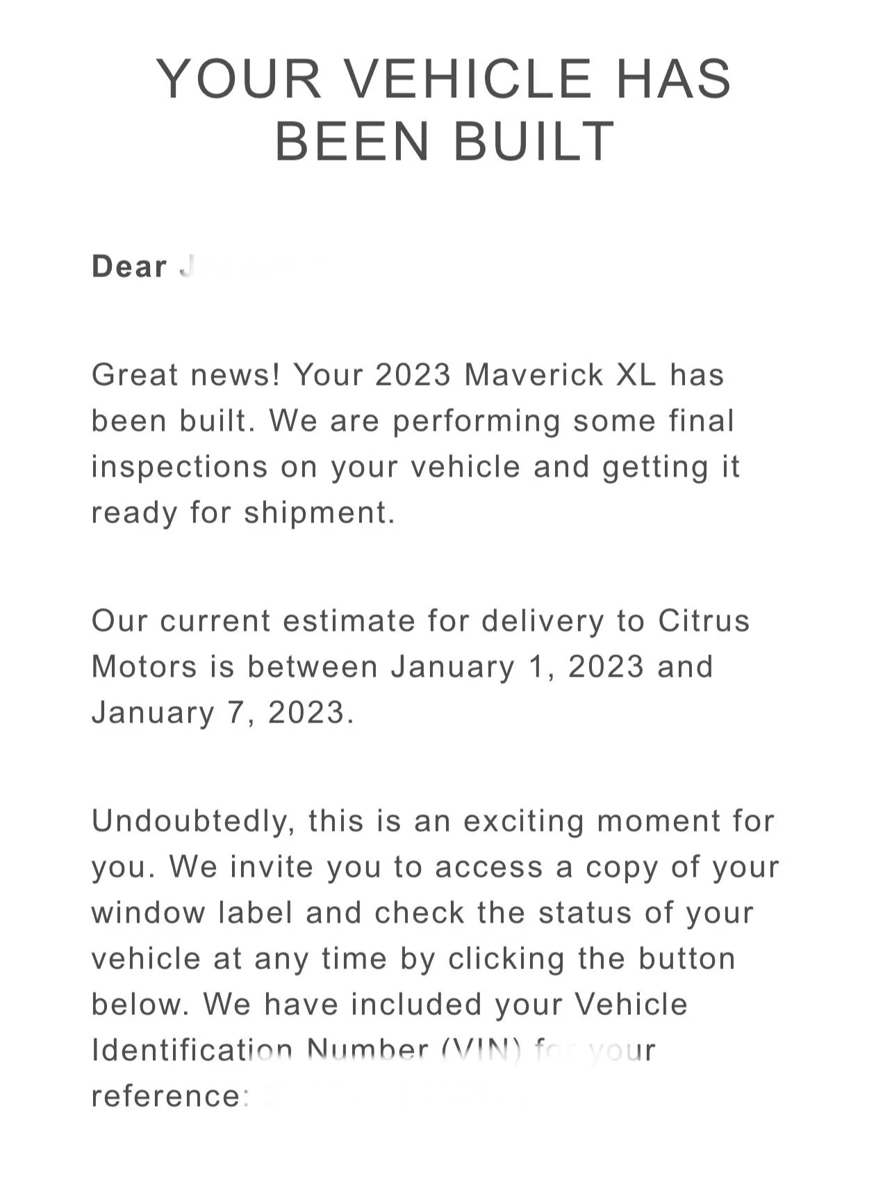 Ford Maverick 12/19/22 Production Date, anyone gotten a Window Sticker yet? Updated, Sticker received.... 6A8A923F-3D7C-4FDF-99DE-F885F568F629