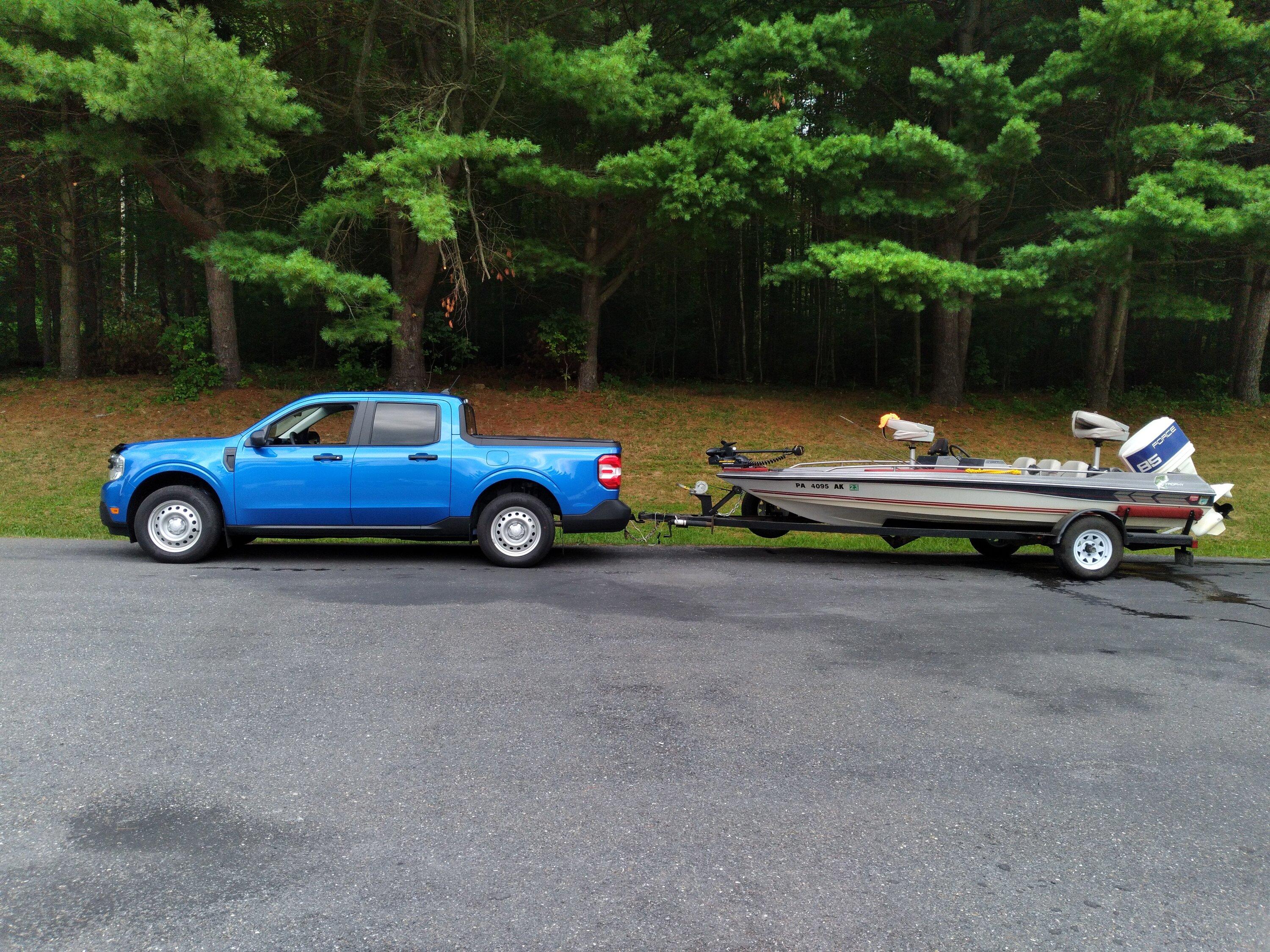 Ford Maverick Show me your Boats - Hybrid Towing 20220828_111941